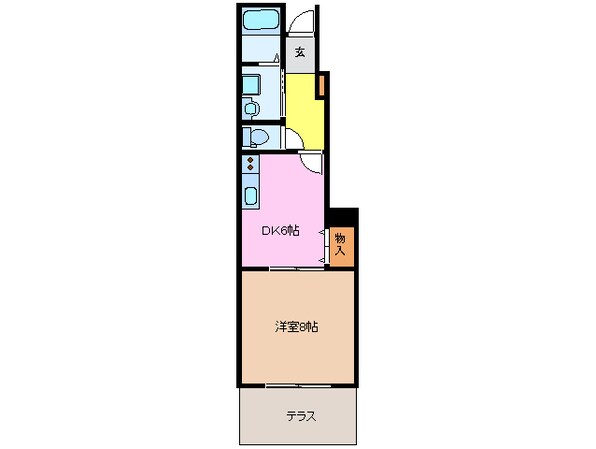 津駅 徒歩29分 1階の物件間取画像